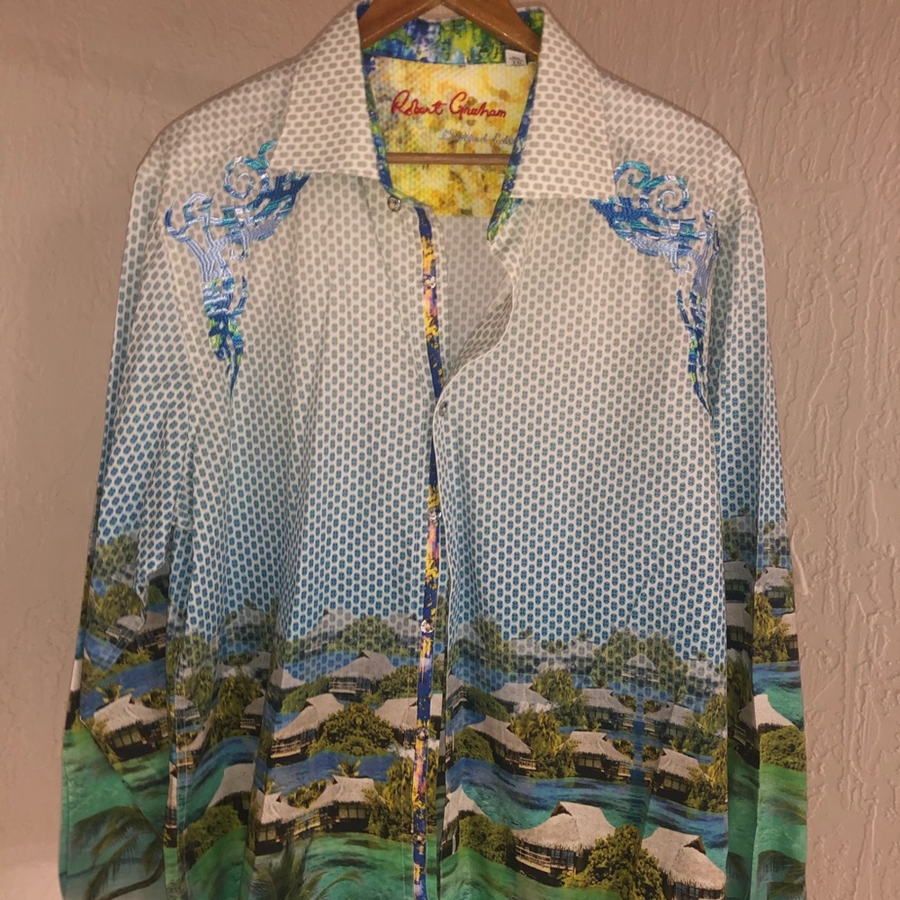 NEW W/O TAGS LIMITED EDITION ROBERT GRAHAM SHIRT